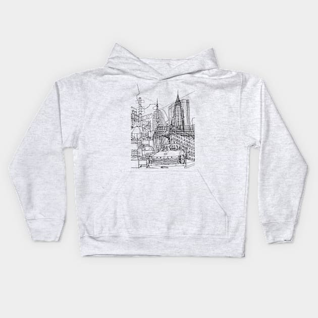 New York! (Original) Kids Hoodie by davidbushell82